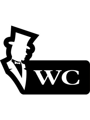 2Mak Sticker 3mm Dekota (Forex) Cnc Özel Silüet Kesim Üzerine Uv Baskı Wc Erkek Levhası