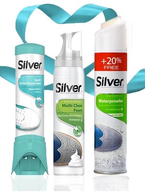 Dopar 3'lü Silver Set - Su Itici Sprey 300 ml + Ayakkabı Deodorantı & Temizleme Köpüğü