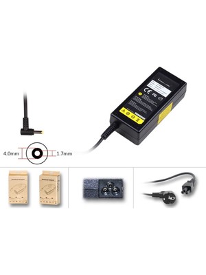 Casper Nirvana C500 Notebook Şarj Adaptörü Cihazı (4.0*1.7mm - 65W) Ver.1