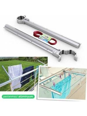 Eden Asvera 51mm Yuvarlak Küpeşte Balkon Çamaşırlık - DİKKAT: Sadece Yuvarlak Korkuluklar İçindir