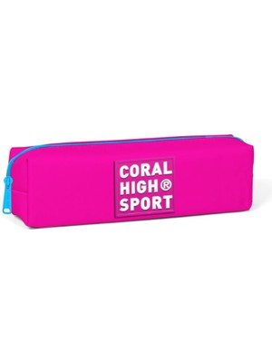 Coral High Sport Neon Pembe Mavi Tek Bölmeli Kalem Çantası 22351