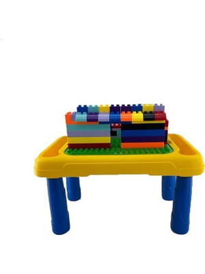 Birlik Oyuncak Aktivite Masası + Yazı Tahtası ve Eğitici Bloklar