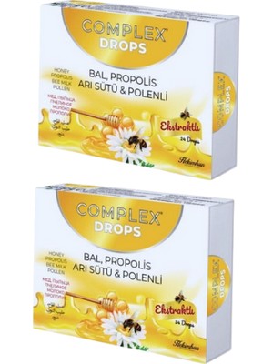 Hekimhan 2 Kutu Propolis, Bal ve Arı Sütlü Boğaz Pastil 24'lü (Toplamda 48'li)