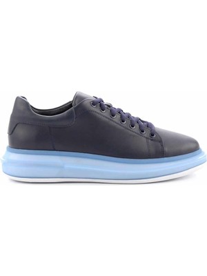 Bambi Lacivert Leather Erkek Sneaker E01863490103