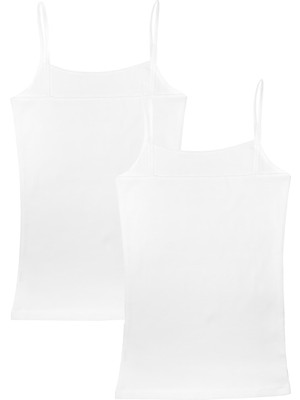 Organickid Comfort Kadın Beyaz Atlet Seti 2'li