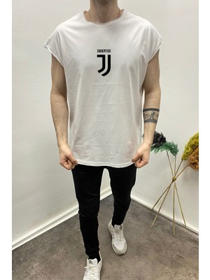 Insane Minds Erkek Kolsuz  Juve Baskılı  Oversize  Tshirt