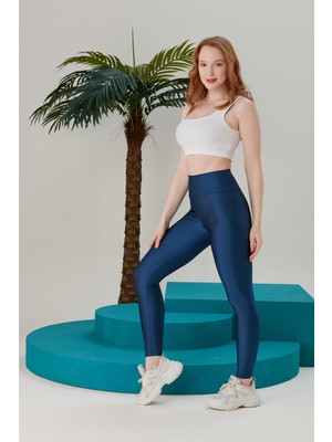 Thin Shop  Parlak Yüksek Bel Toparlayıcı Orjinal Disco Tayt