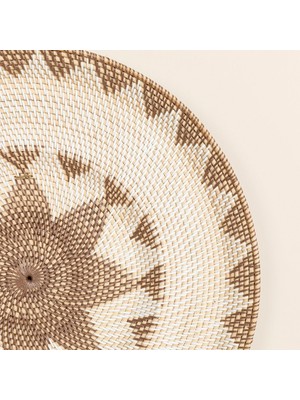 Chakra African Rattan Duvar Aksesuarı Brown Star Kahve