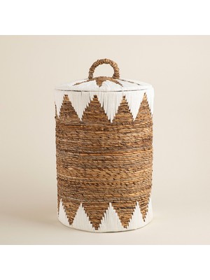 Chakra Winny Kapaklı Sepet L Natural