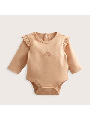 Chakra Rainbow Yenidoğan Uzun Kollu Body Somon