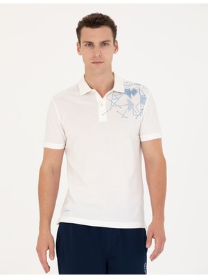 Pierre Cardin Erkek Ekru Slim Fit Polo Yaka Tişört 50273587-VR019