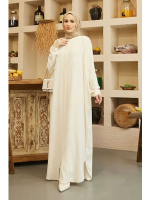 Neways 6571-KREP Abaya Ekru