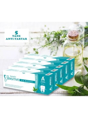 Epinafol Sensitive Diş Macunu A-Class Anti Tartar 90 gr 5li Paket Florürlü Temizlik