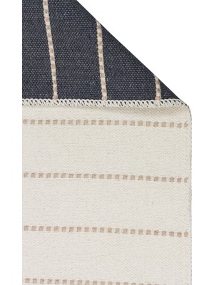 Eko Halı Riva Rv 03 Cream Beige Makinede Yıkanabilir Kaymaz Tabanlı Pamuk Kilim