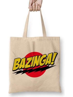 Big Bang Sheldon Cooper Bazinga Bez Çanta Uzun Saplı