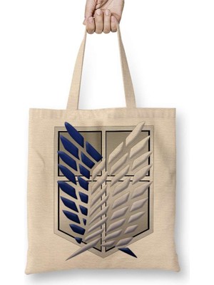 Humuts Attack On Titan Anime Mikasa Levi Eren Dev Shingeki No Kyojin Snk Bez Çanta Uzun Saplı