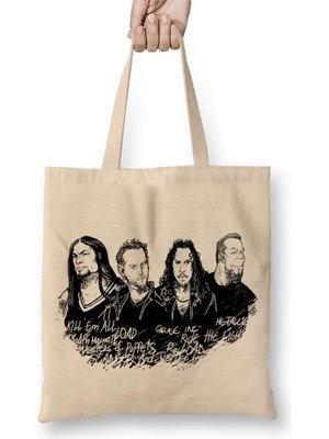 Humuts Metallica Art Bez Çanta Uzun Saplı