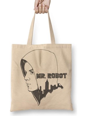 Humuts Mr Robot 01 Bez Çanta Uzun Saplı