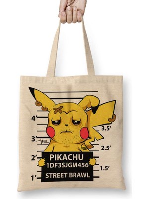 Humuts Pikachu Bad Boy Pokemon Bez Çanta Uzun Saplı