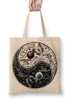 Humuts Ying Yang Bez Çanta Uzun Saplı