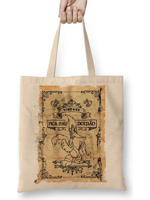 Vintage Pica Pau Bez Çanta Uzun Saplı