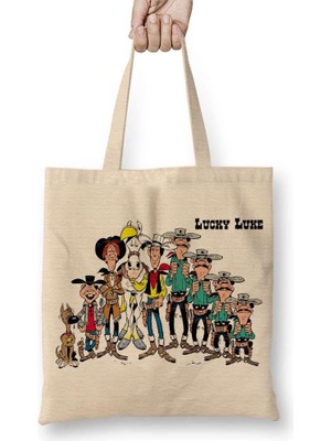 Humuts Red Kit Çizgi Film Bez Çanta Uzun Saplı