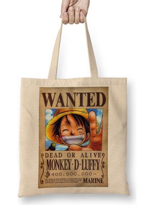Humuts One Piece Wanted Luffy Bez Çanta Uzun Saplı