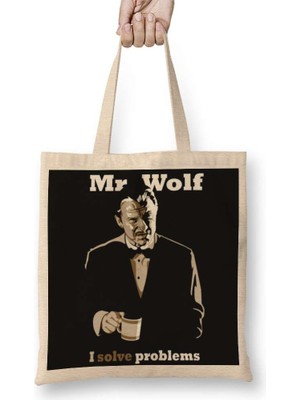 Mr Wolf I Solve Problems Bez Çanta Uzun Saplı