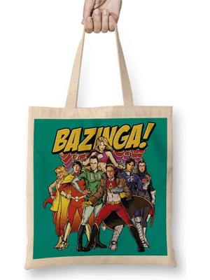 The Big Bang Theory Bazinga Bez Çanta Uzun Saplı
