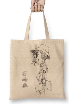 Ghibli Miyazaki Stares Into The Distance Bez Çanta Uzun Saplı