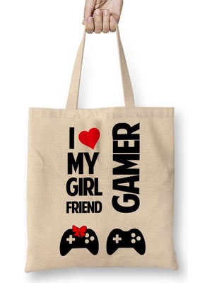 Humuts I Love My Girl Friends Gamer Bez Çanta Uzun Saplı