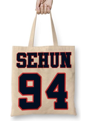 Exo Sehun 94 Bez Çanta Uzun Saplı