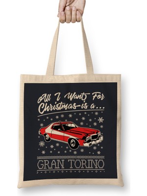 All I Want For Christmas Is A Gran Torino Bez Çanta Uzun Saplı