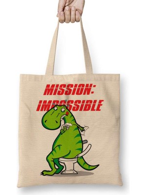 Humuts Dinosaur Dinazor Mission Impossible Bez Çanta Uzun Saplı