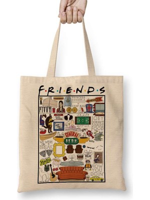 Humuts Friends Kolaj Bez Çanta Uzun Saplı