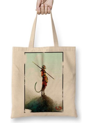 Humuts Monkey Explorer Madre Loca Maymun Bez Çanta Uzun Saplı