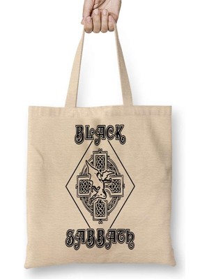 Humuts Black Sabat Bez Çanta Uzun Saplı