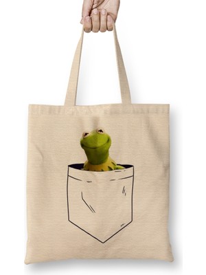 Humuts Kermit Breastpocket Bez Çanta Uzun Saplı