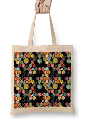 Matematik Formül. Bez Çanta Uzun Saplı