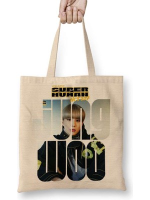 Nct 127 Jungwoo Superhuman Bez Çanta Uzun Saplı
