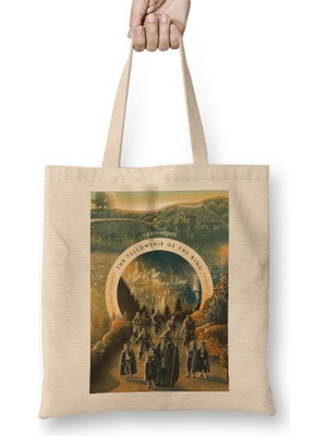 Humuts Yüzüklerin Efendisi 03 Bez Çanta Uzun Saplı