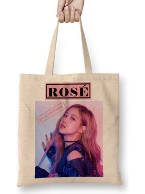 Blackpink Rose 01 Bez Çanta Uzun Saplı
