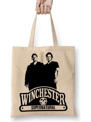 Supernatural Wınchester Bez Çanta Uzun Saplı