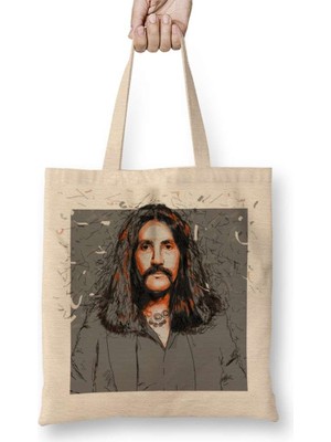 Barış Manço 01 Bez Çanta Uzun Saplı