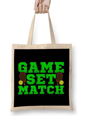 Humuts Cute Game Set Match Tennis Players Bez Çanta Uzun Saplı