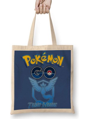 Pokemon Go Team Mystic Bez Çanta Uzun Saplı