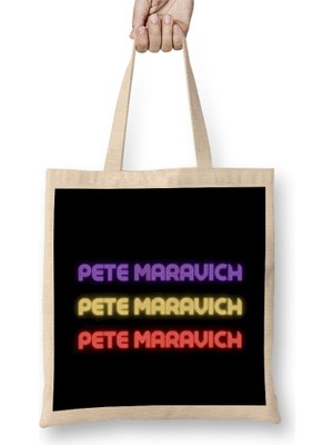 Humuts Pete Maravich- Basketball Gifts Vintage Retro Rainbow Duotes For Boys And Dad Bez Çanta Uzun Saplı