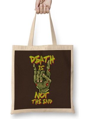 Humuts Zombie Retro Pixel Death Is Not The End Bez Çanta Uzun Saplı