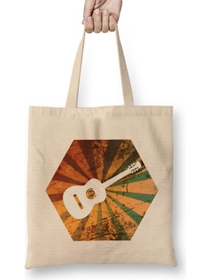 Awesome Vintage Retro Ukulele Players Musical Bez Çanta Uzun Saplı