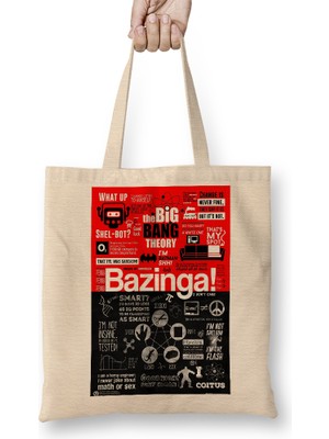 Humuts The Big Bang Theory Bazinga Bez Çanta Uzun Saplı